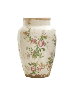 Tuscan Ceramic Floral Vase